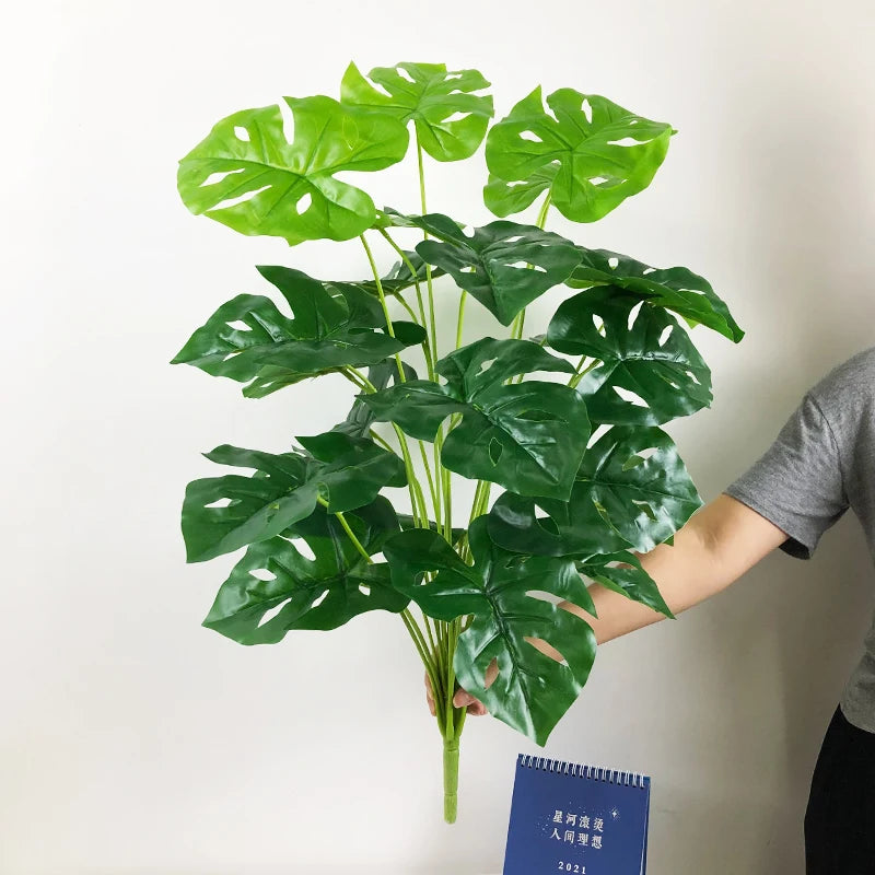 plantes tropicales artificielles monstera feuillage décoratif pour intérieur extérieur - vue 7 sur 21