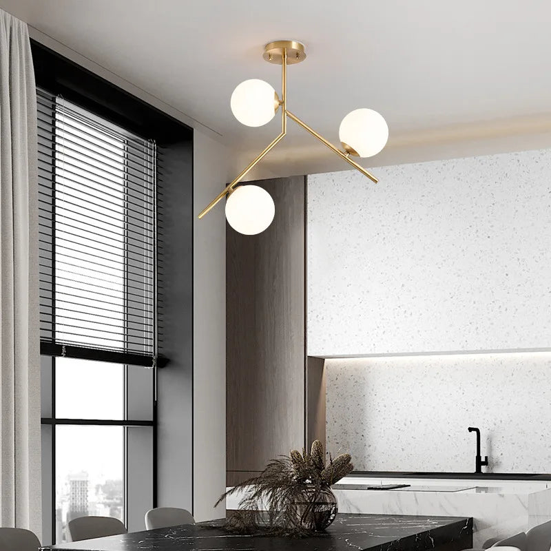 Lustre Moderne Simple Nordique - vue 5 sur 8