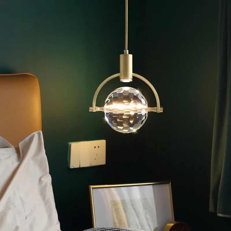 lustre postmoderne de luxe en cristal pour décoration de bar - vue 3 sur 8