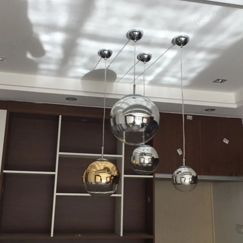 Suspension moderne classique en galvanoplastie design célèbre boule d'étoile