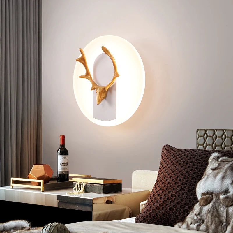 applique murale led moderne en fer et acrylique décorative - vue 6 sur 10