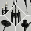 Lustre en Fer Forgé avec Bougies