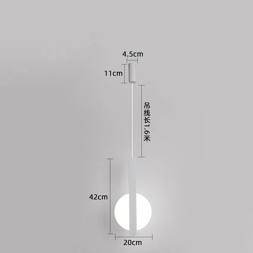 suspension moderne à led pour décoration intérieure élégante