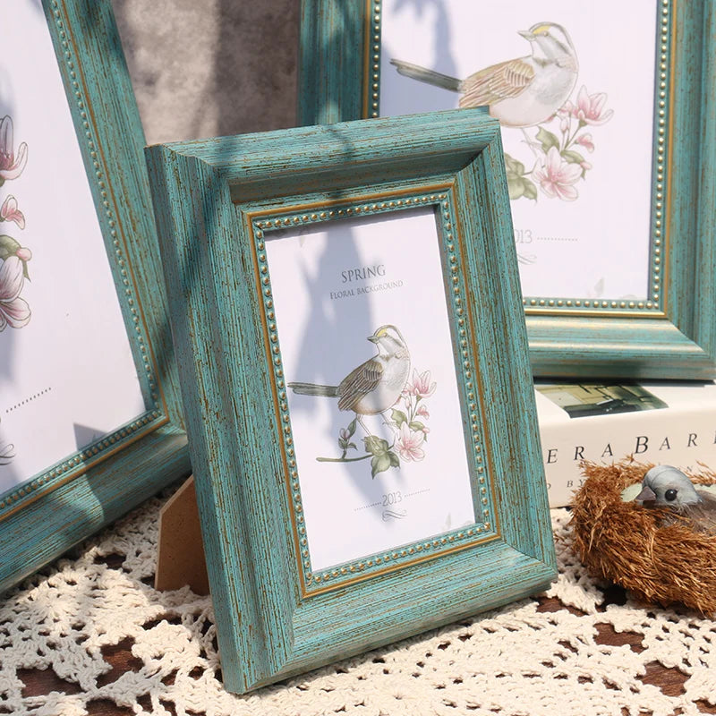 cadre photo rétro pour décoration intérieure style américain - vue 4 sur 8