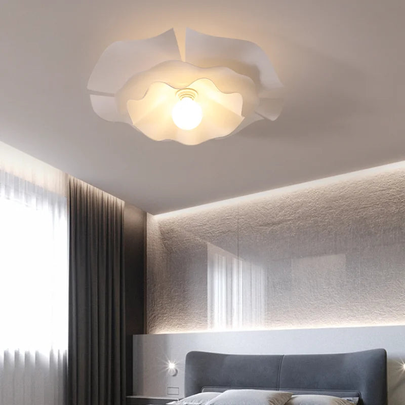 plafonnier led design nordique moderne en acrylique à fleurs décoratif