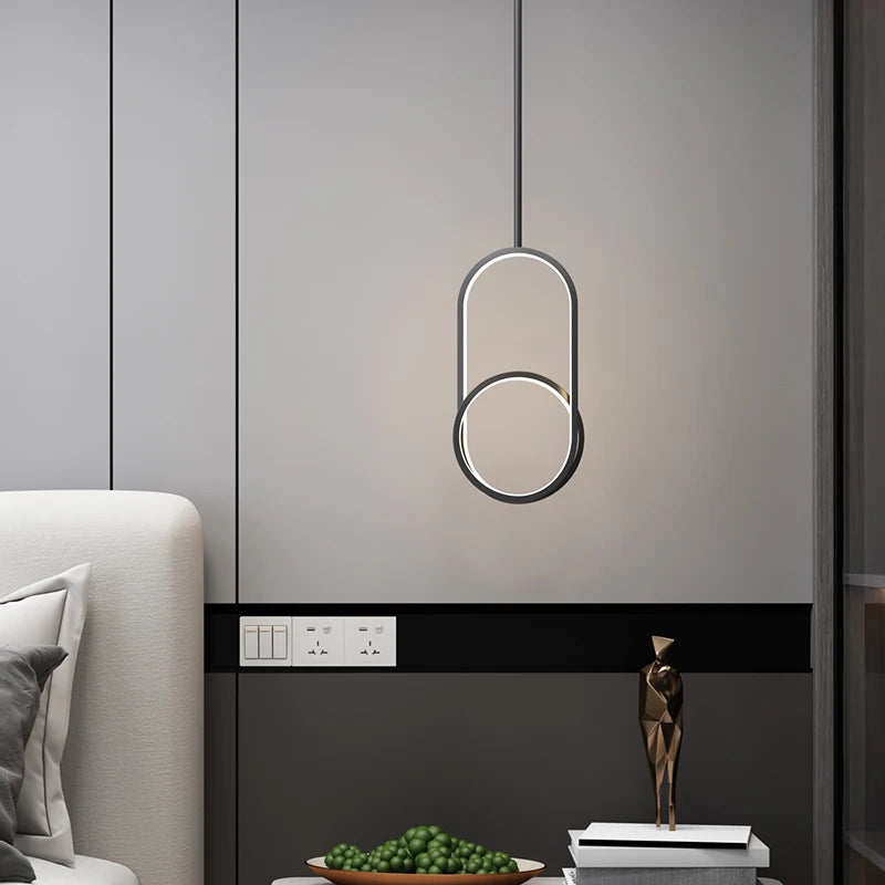 suspension de style moderne minimaliste de luxe - vue 6 sur 8