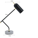 Lampe de bureau industrielle LED noir Tekna