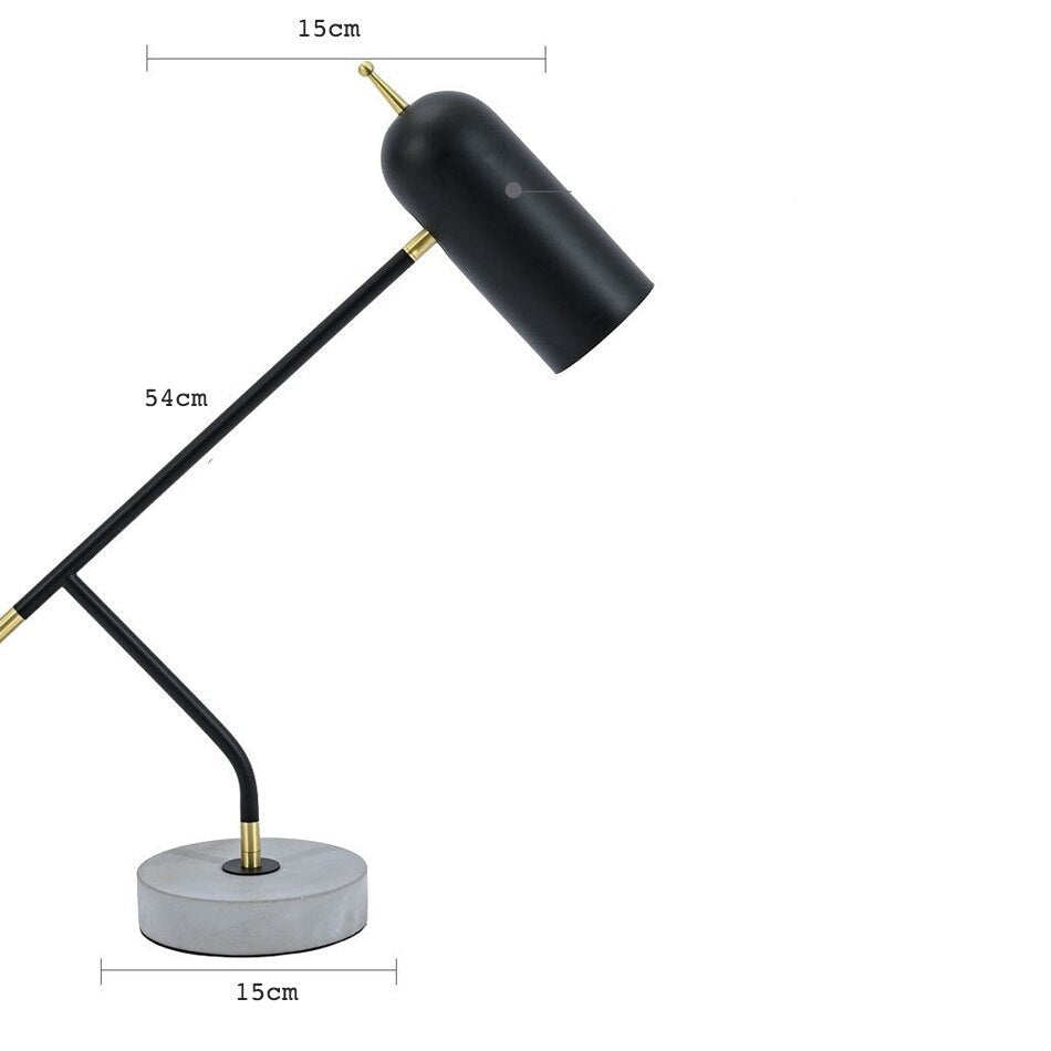 Lampe de bureau industrielle LED noir Tekna - vue 7 sur 7