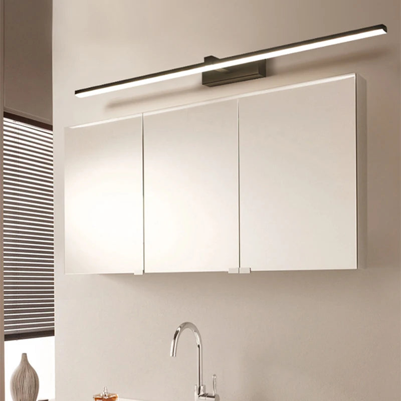 Applique murale miroir de salle de bains LED modernes en aluminium