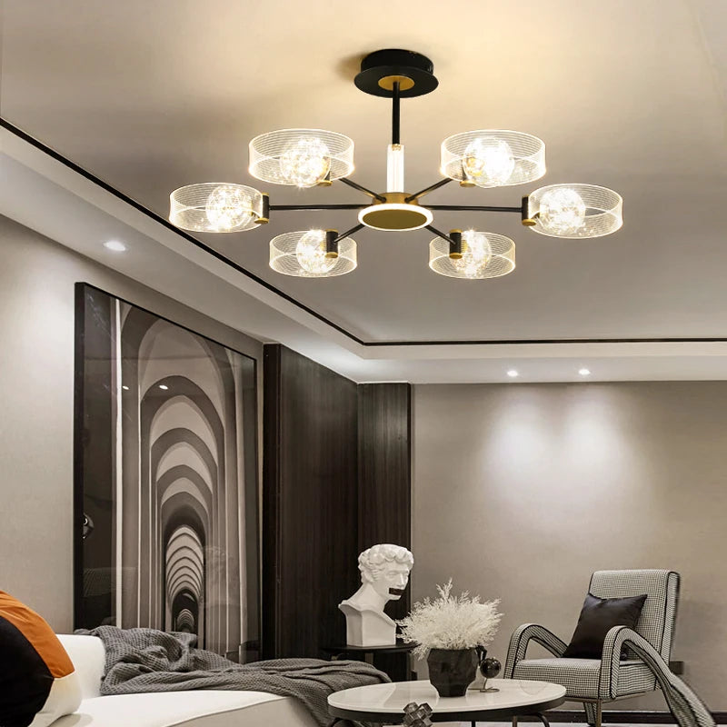 lustre led design pour intérieur moderne et élégant - vue 6 sur 10