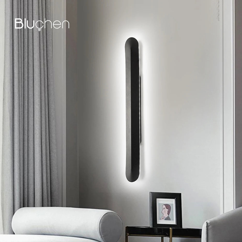 applique murale moderne led en fer style nordique - vue 3 sur 9