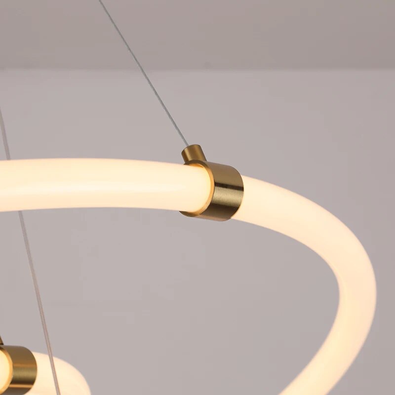 Lustre led nordique moderne décoration - vue 6 sur 10