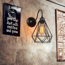 applique murale led cage vintage industrielle 2 pièces