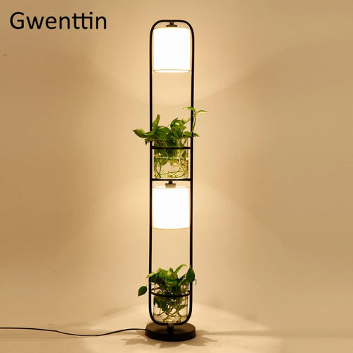 lampadaire moderne à led en verre pour décoration intérieure