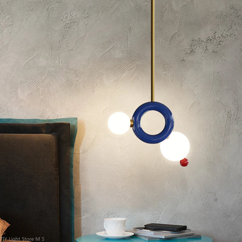 Chaud moderne minimaliste suspension lumières G9 individuel résine gourde suspension lampe décor à la maison salon salle à manger chevet chambre étude