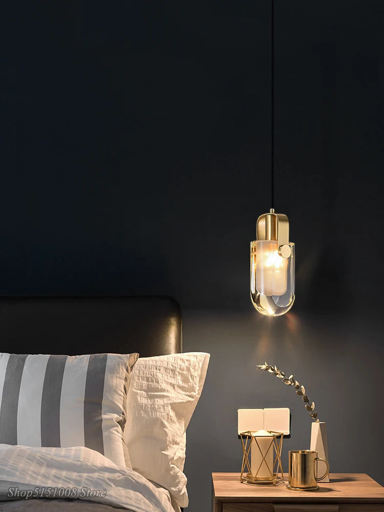 lampes suspendues en cristal nordique pour restaurant de luxe - vue 5 sur 7