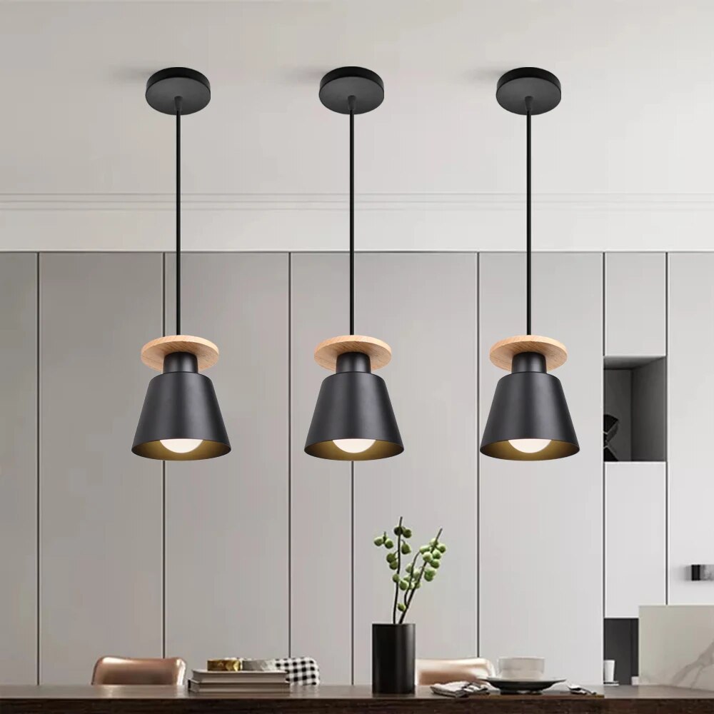 suspension bois moderne nordique intérieur - vue 6 sur 12