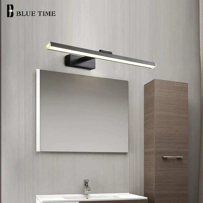 LED miroir lumière moderne applique murale LED lumière pour la maison salle de bain lampe AC90-260V LED luminaire intérieur appliques L120 100 80 60cm - vue 4 sur 6