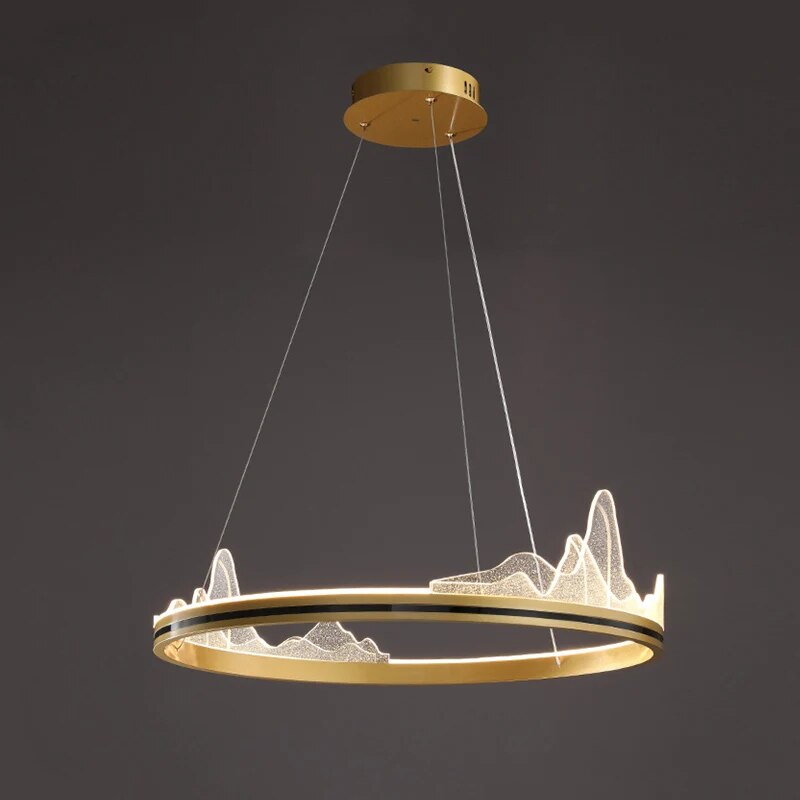 Luxe cercle design suspensions villa