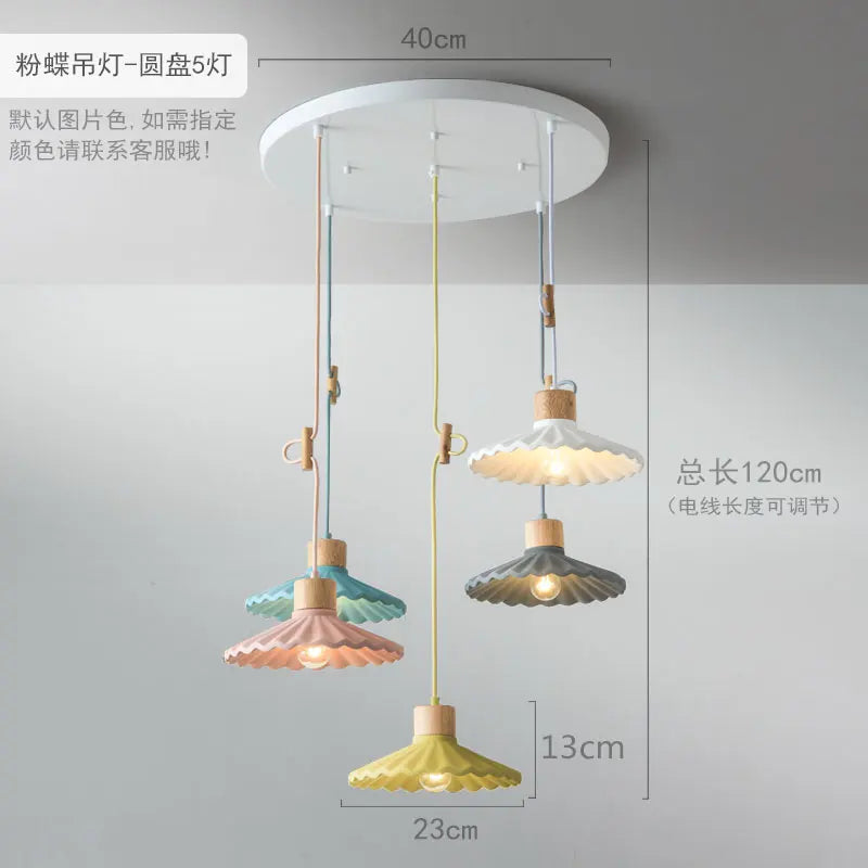 suspension simple moderne led en ciment nordique - vue 5 sur 16