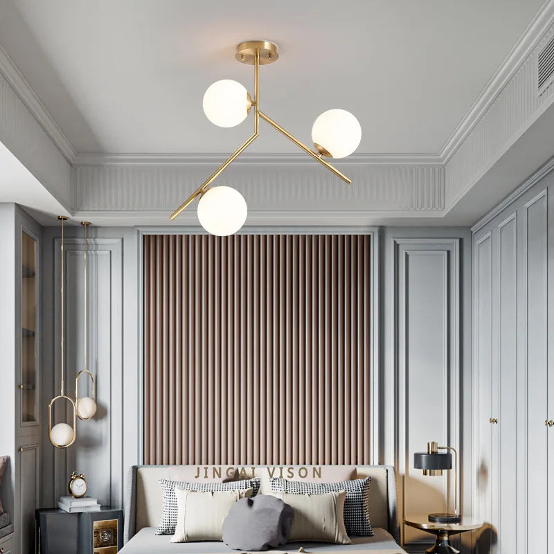 Lustre Moderne Simple Nordique - vue 4 sur 8