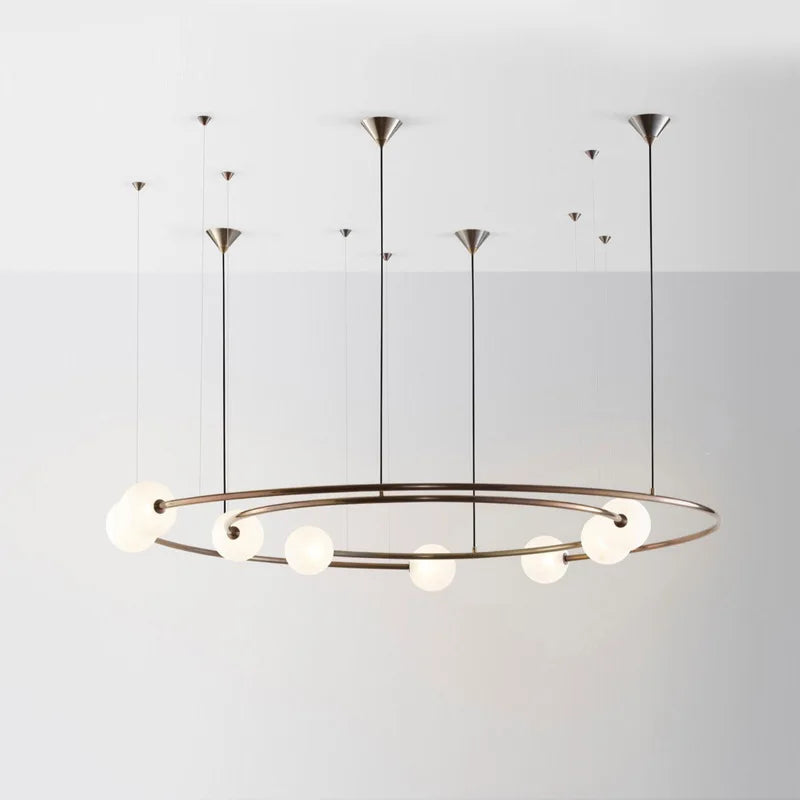 lustre post-moderne globe suspendu pour projet hôtelier winfordo