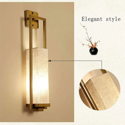 style chinois applique lampe de chevet salon chambre couloir hôtel mur escalier lampe e27 tissu luminaire applique