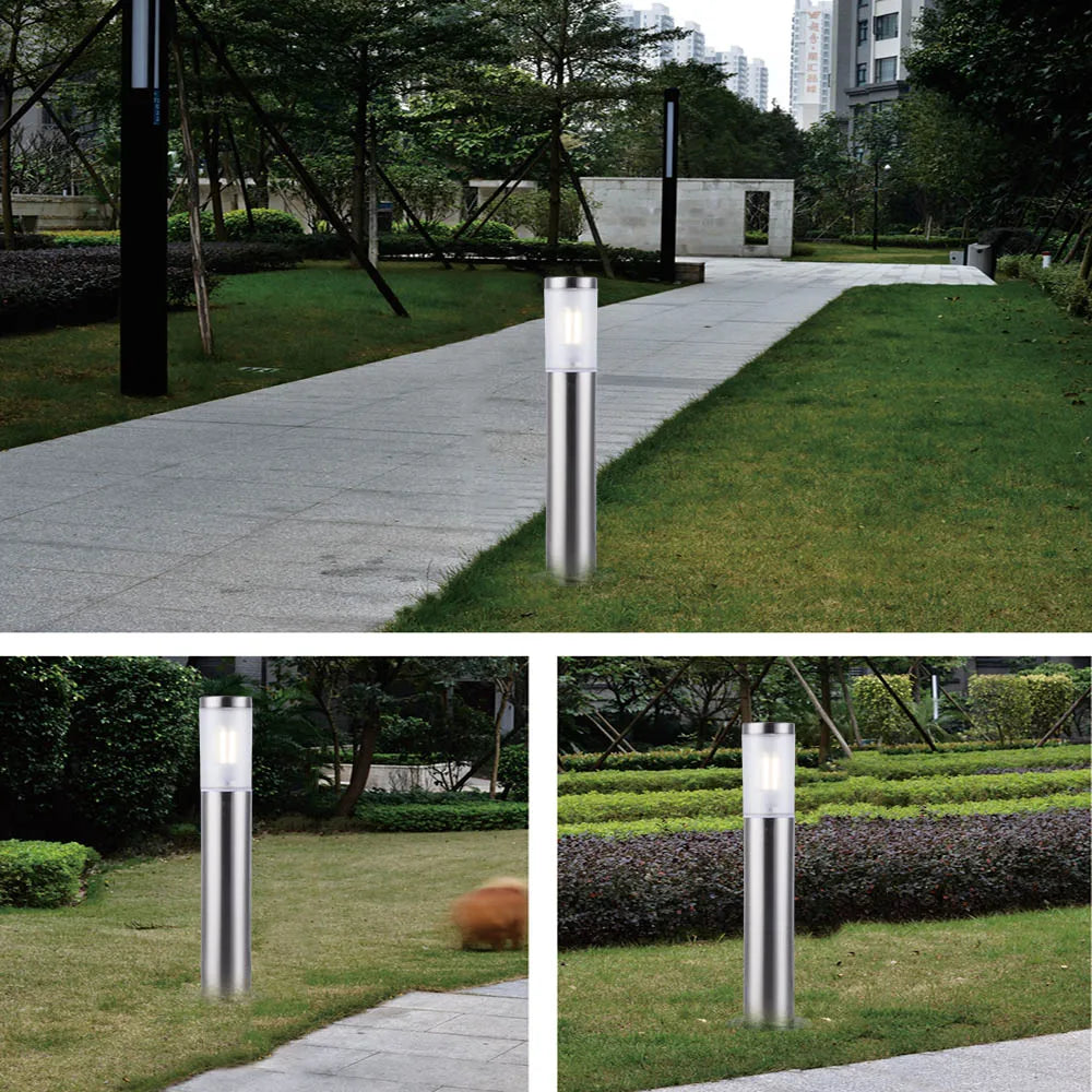 lampe de jardin à led en acier inoxydable pour extérieur - vue 5 sur 8