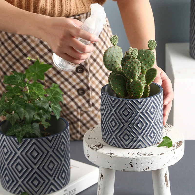 moule en silicone pour fabriquer des pots de fleurs décoratifs - vue 5 sur 10
