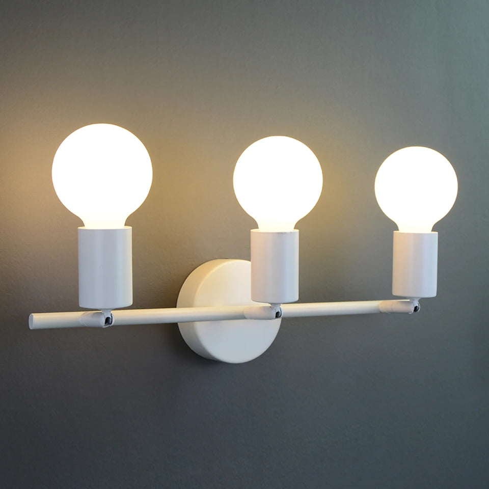 Applique murale LED lampe moderne lampe en bois E27 nordique Style Loft lumières industrielle Vintage fer applique murale pour Bar café Restaurant maison - vue 4 sur 12