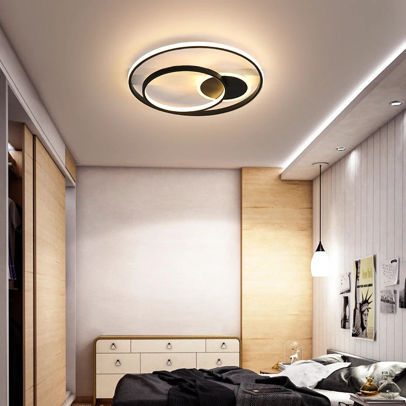 plafonnier moderne ultra mince design simple pour intérieur lumineux - vue 7 sur 12