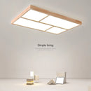 plafonnier led moderne en bois véritable pour usage intérieur