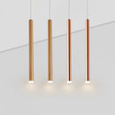 Cylindre Long Tube suspension LED lumières magasin Bar comptoir île suspension lampe fond salle à manger restaurant suspension lumière