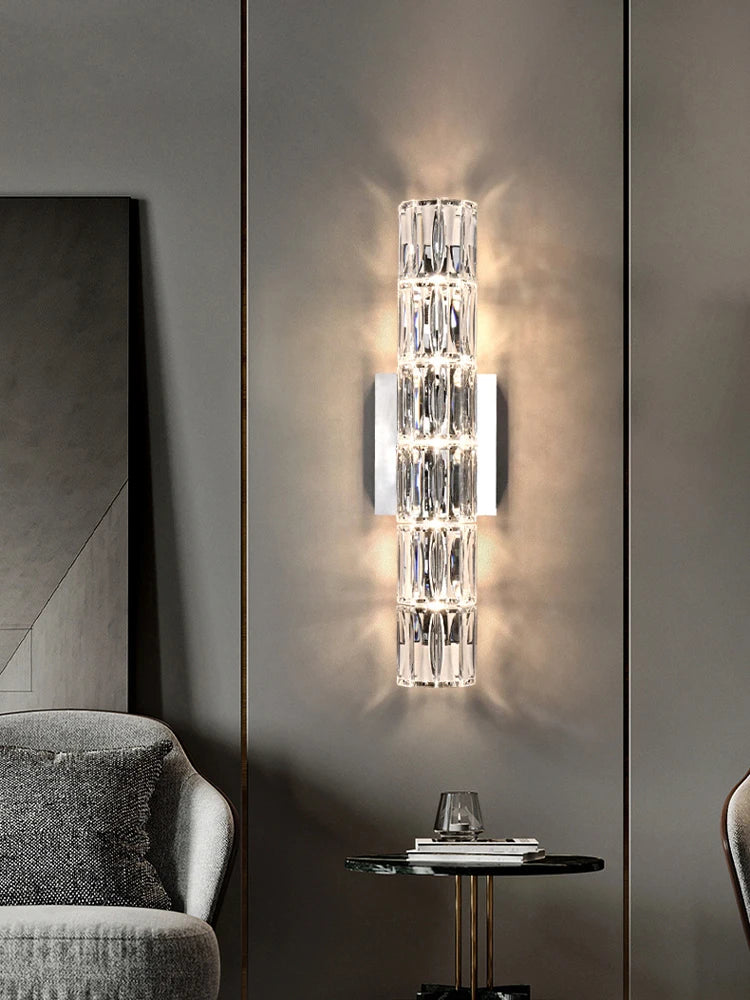 Applique moderne applique pour salon luxe cristal applique murale LED lumière nordique chambre chevet applique murale Luminaire lampe d'intérieur - vue 5 sur 9