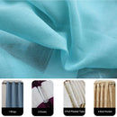 Voilage tulle transparent mesure hauteur 300cm salon chambre