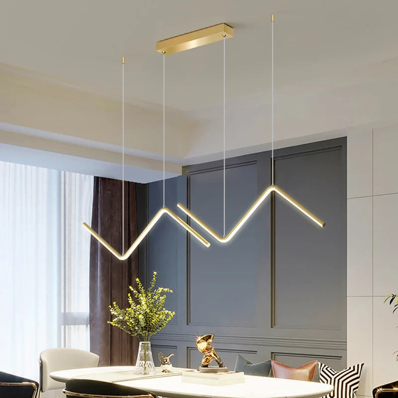 lampe led nordique suspendue décoration maison luminaire intérieur - vue 6 sur 8