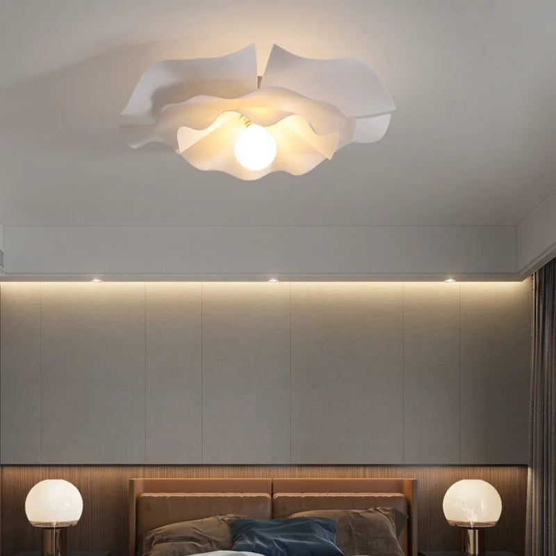 plafonnier led design nordique moderne en acrylique à fleurs décoratif