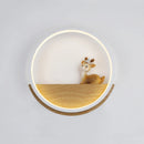 applique murale moderne led avec motif de cerf