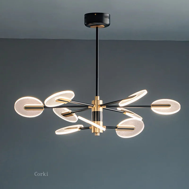 lustre moderne en acrylique design nordique pour une décoration élégante - vue 2 sur 10