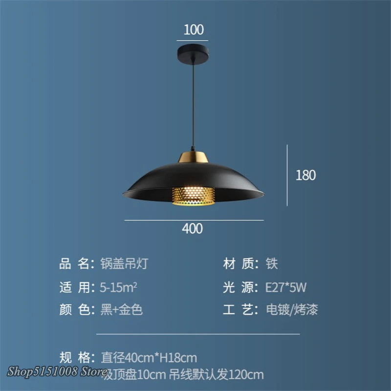 suspension moderne en fer style industriel vintage luminaires