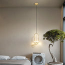 suspension moderne led anneau suspension lumière de chevet décoration maison art