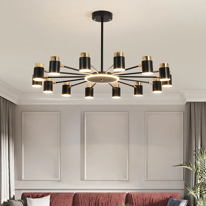 lustre nordique moderne pour éclairage intérieur décoratif - vue 5 sur 11