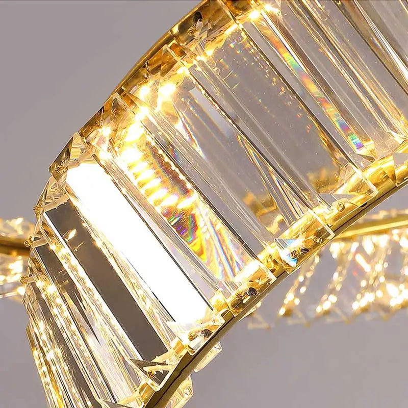 Lustre LED en cristal design moderne de luxe décorative - vue 4 sur 14