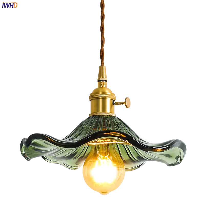Suspension design Style nordique Simple à LED fleurs en verre - vue 11 sur 15