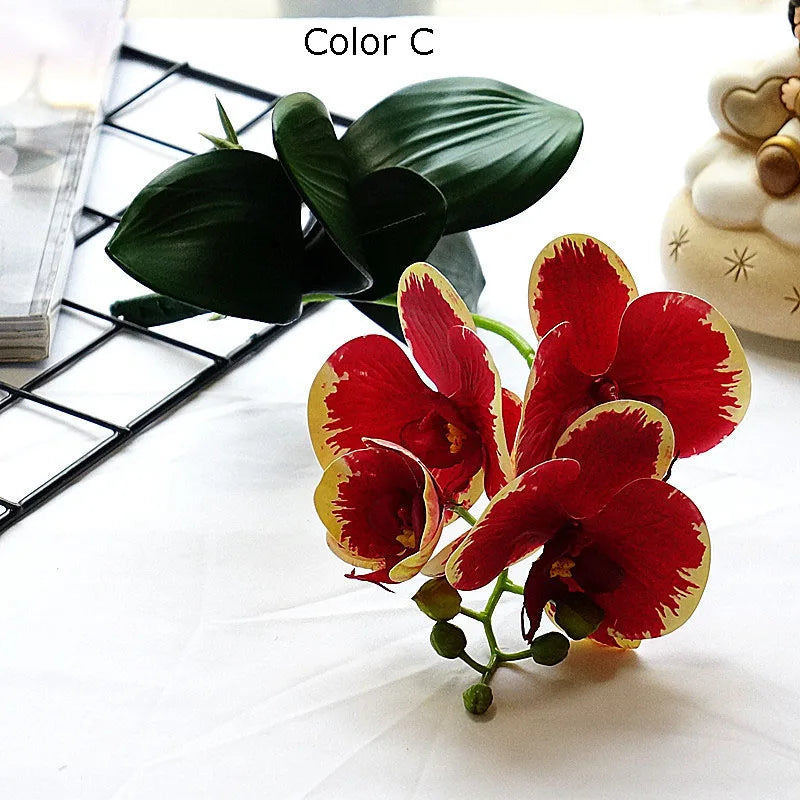 mini branche dorchidée artificielle pour décoration de mariage et domicile - vue 6 sur 13