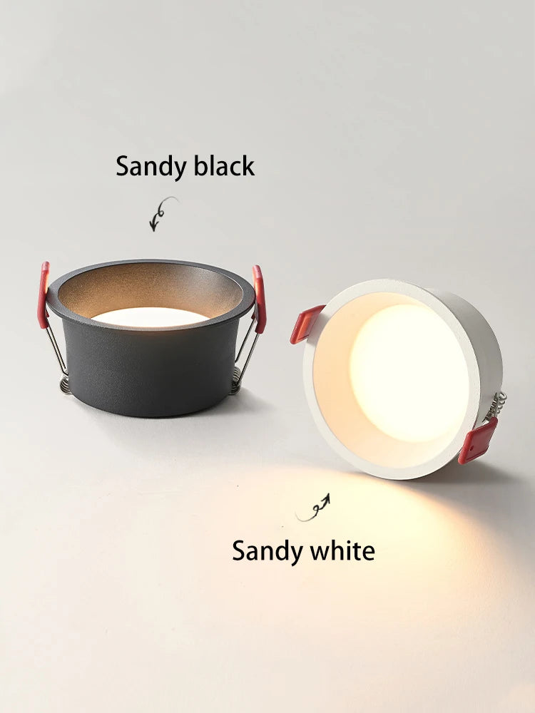 led downlight anti-éblouissement en aluminium encastré intérieur