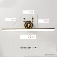 lumière led étanche pour miroir de salle de bain nordique