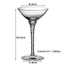Verre cocktail design élégant type margarita champagne