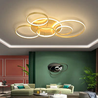 lustre éclairage variable noir moderne salon foyer