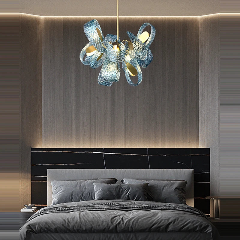 lustre art déco en cuivre pour un éclairage élégant - vue 5 sur 20